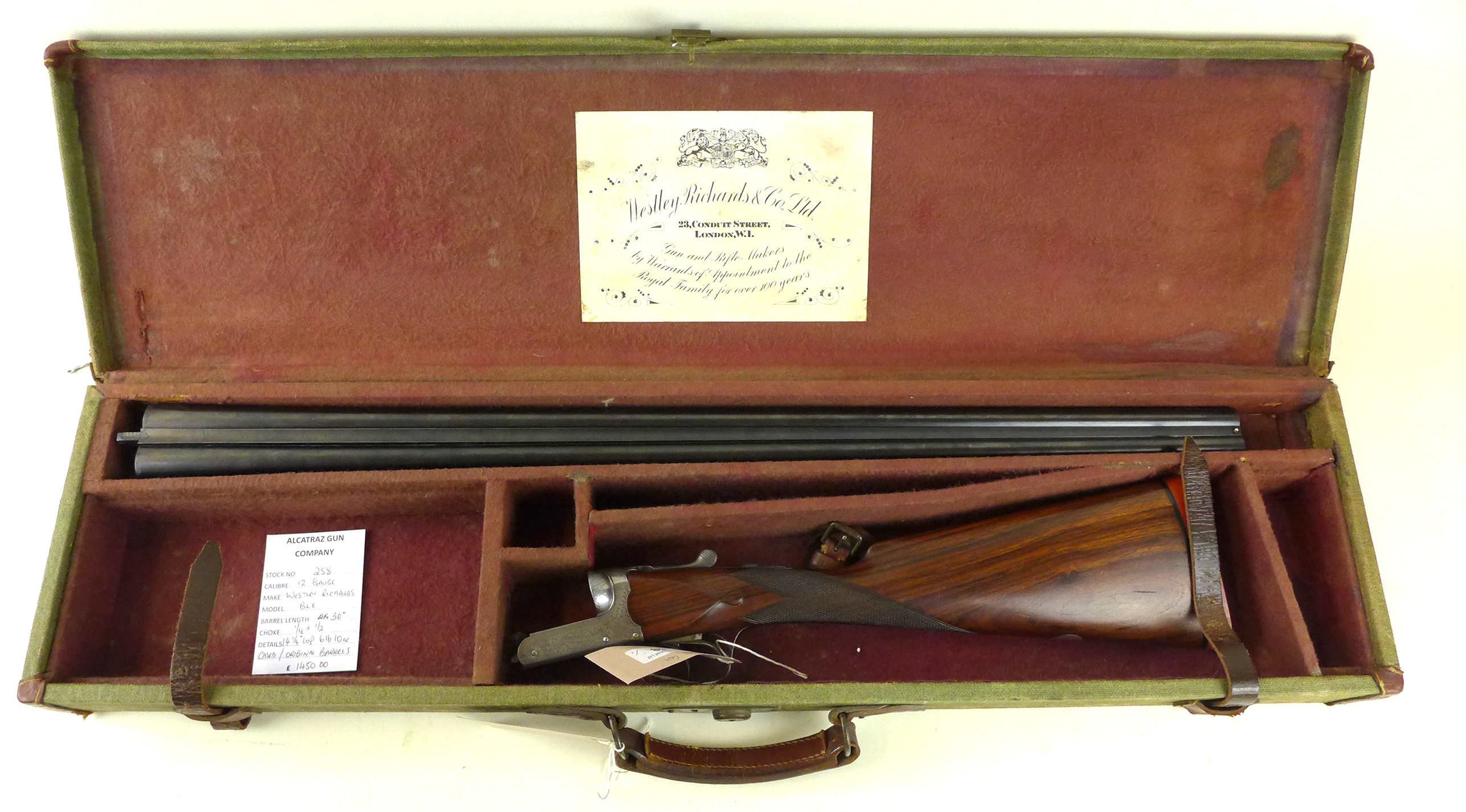 * Westley & Richards 12 bore box lock ejector shotgun Serial no.