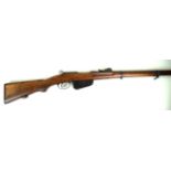 A Steyr (obsolete calibre) bolt action rifle, late 19th Century 87cm barrel, ramp sights,