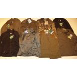 A collection of outdoor clothing, size L To include Percussion waistcoat, Pinewood fleece (2),