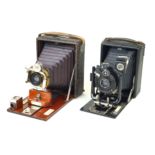 A Flatters & Garnett Ltd of Manchester folding plate camera With ivorine label Flatters & Garnett