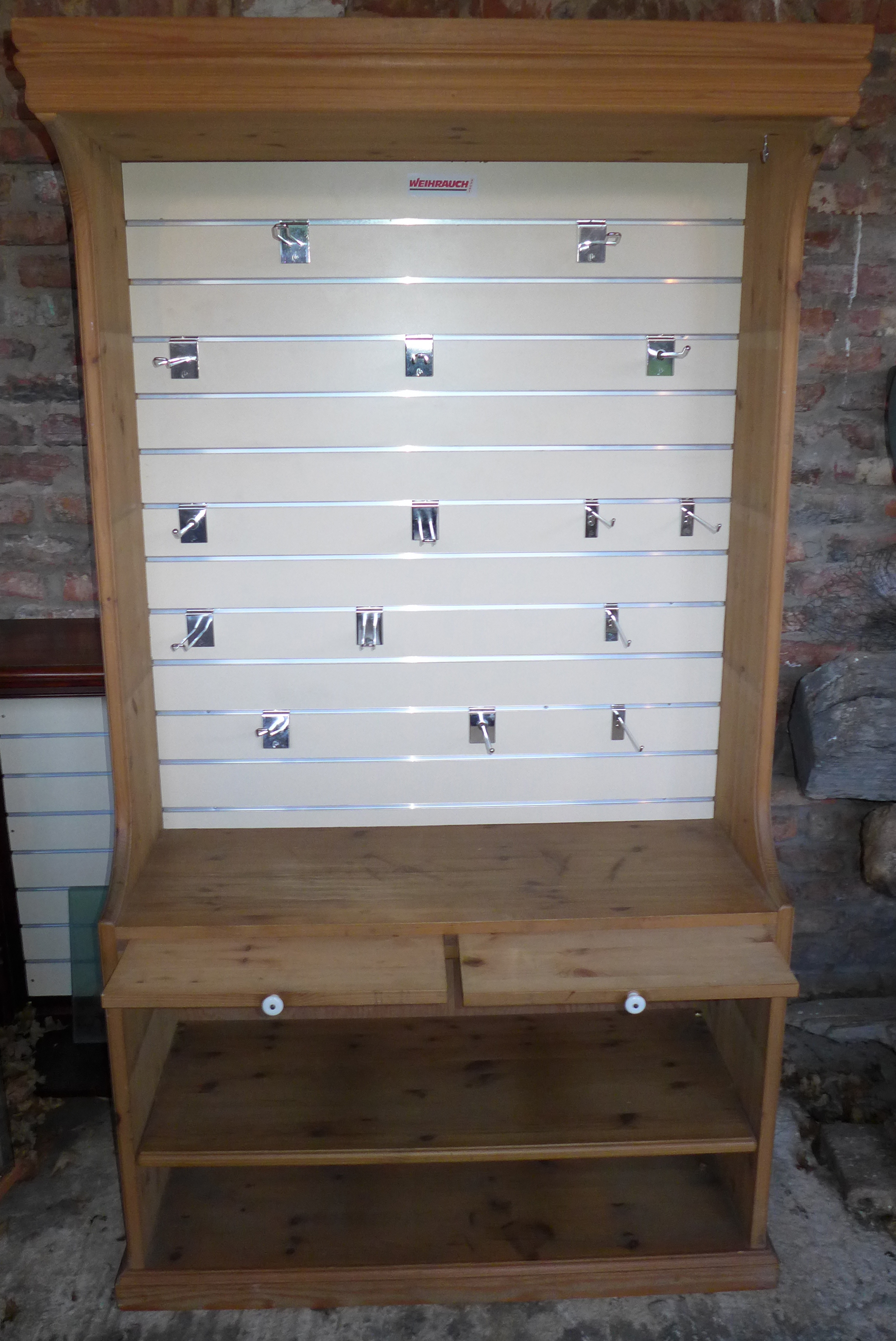 A pine shop display unit,