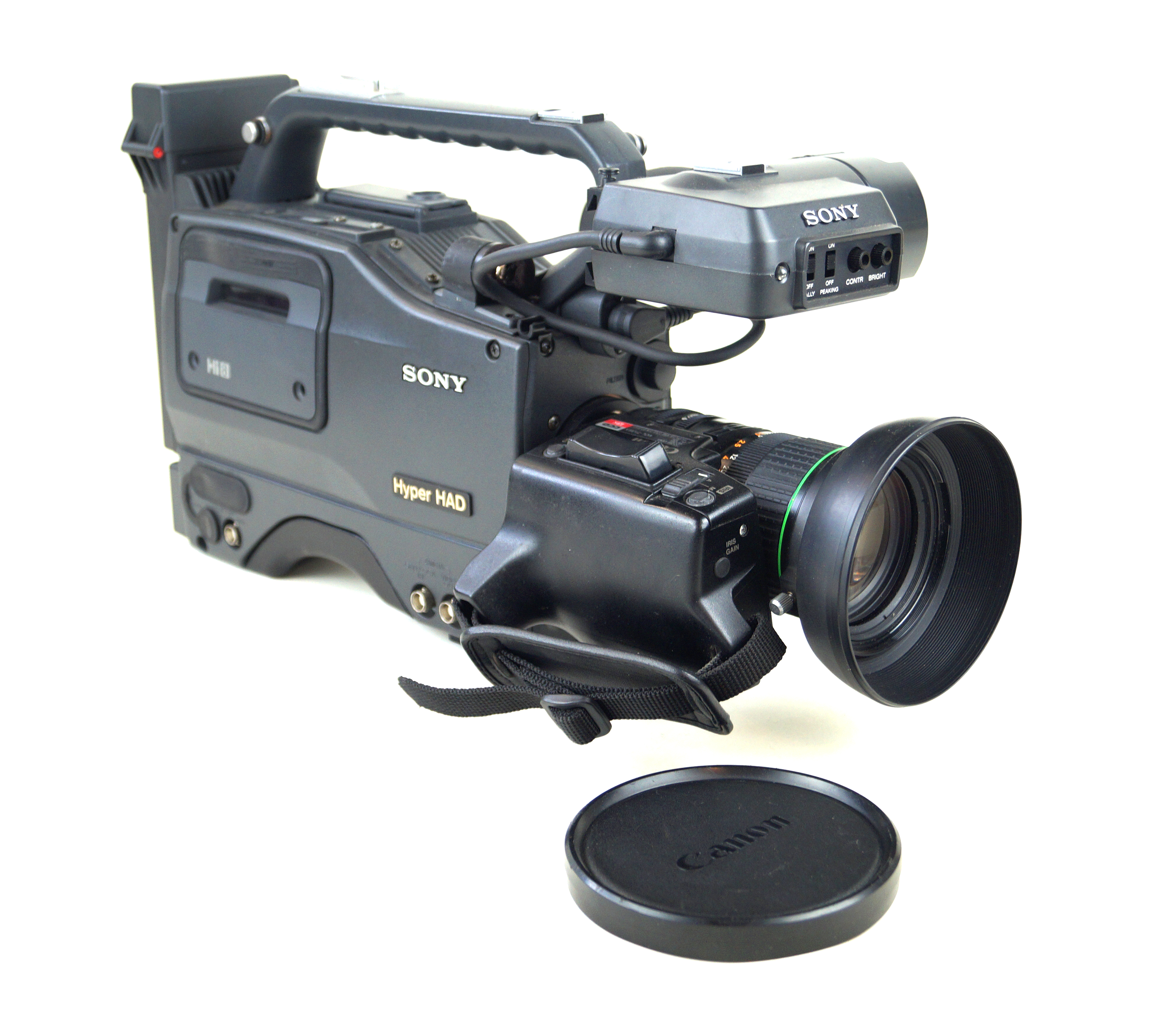 A Sony Hyper HAD video camera With Cannon zoom lens, VCL-713BX,