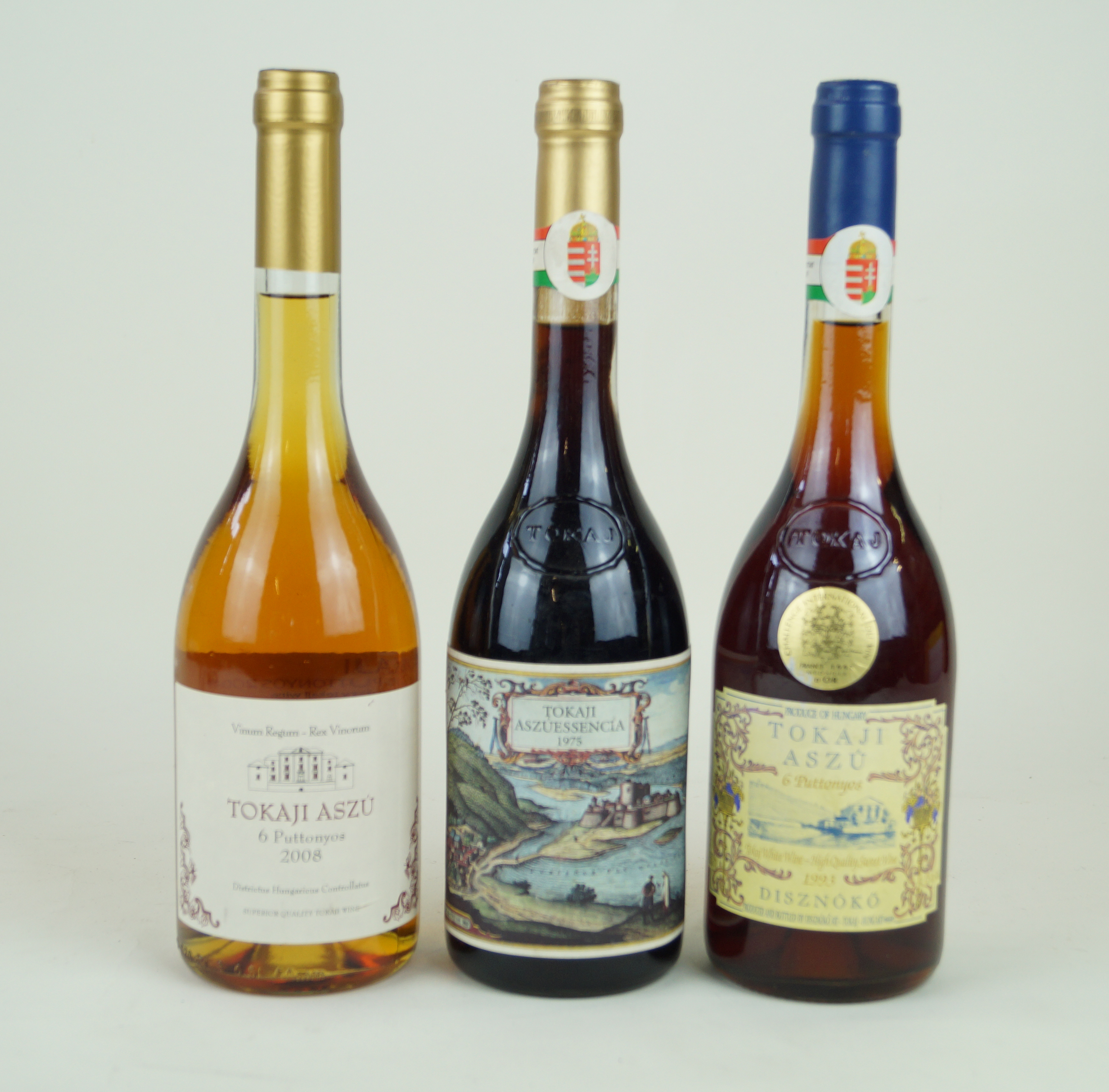 3 bottles (all 50cl) mixed Lot Fine and Rare Hungarian Tokaji 6 puttonyos and Essencia Comprising 1