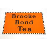 An original advertising enamel sign 'Brook Bond Tea' 50x77cm CONDITION REPORT: