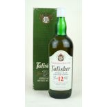 A very rare 1 Litre bottle Talisker 12 year old in Original Presentation Carton,