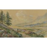 Albert Dunnington (1860-1928) - 'Glen Rosa' (Arran) Watercolour, signed and titled,