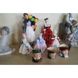 A mixed lot of assorted Royal Doulton to include, figurine HN1843 'Biddy',