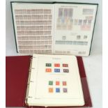 A large quantity of used GB Commemorative stamps Also albums containing assorted Penny Reds and