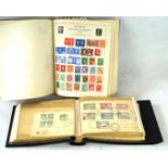 A red Simplex blank album Containing a good number of Commonwealth stamps including a number of