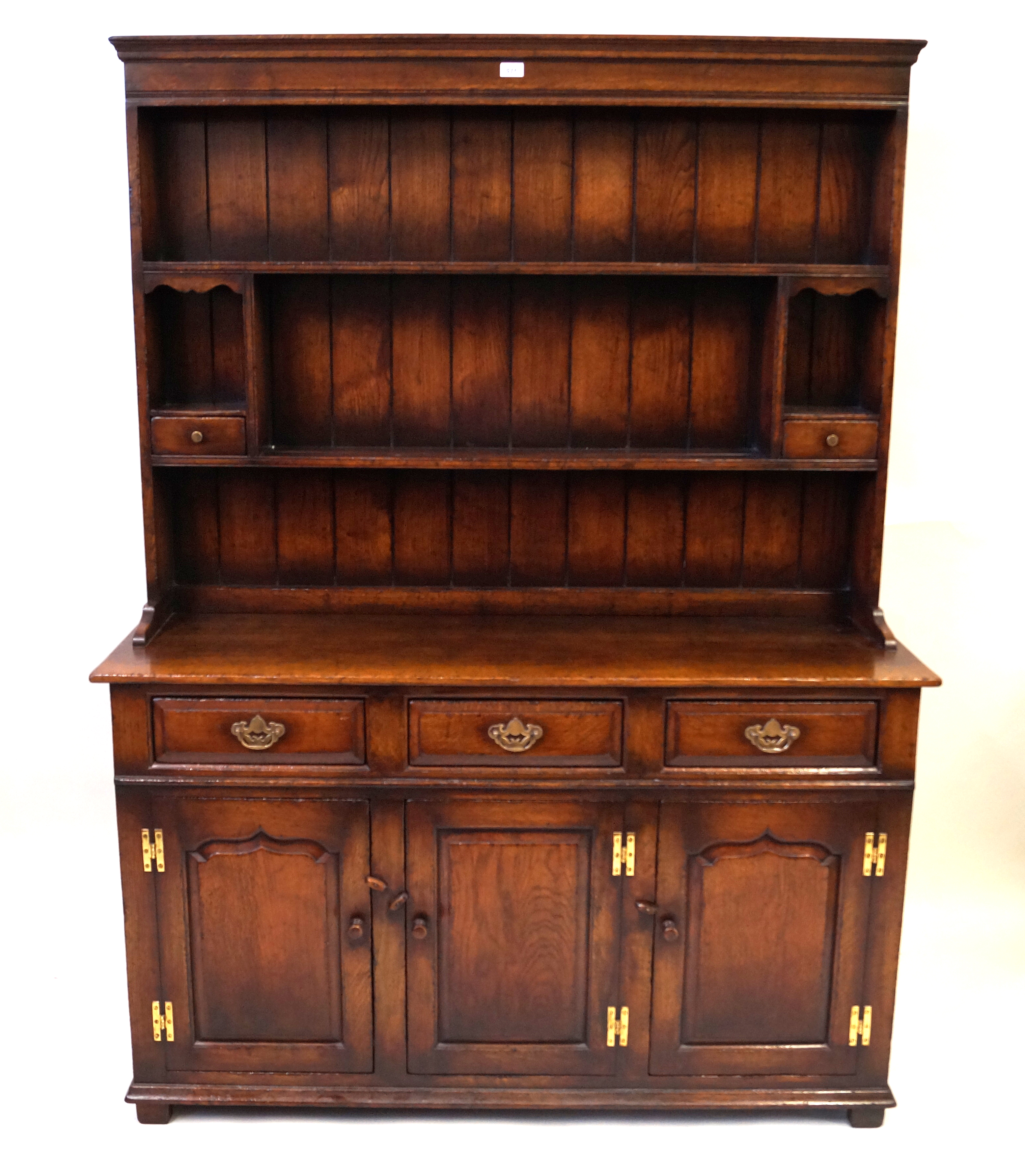 A good quality period style solid oak high back dresser in the style of Titchmarsh & Goodwin,