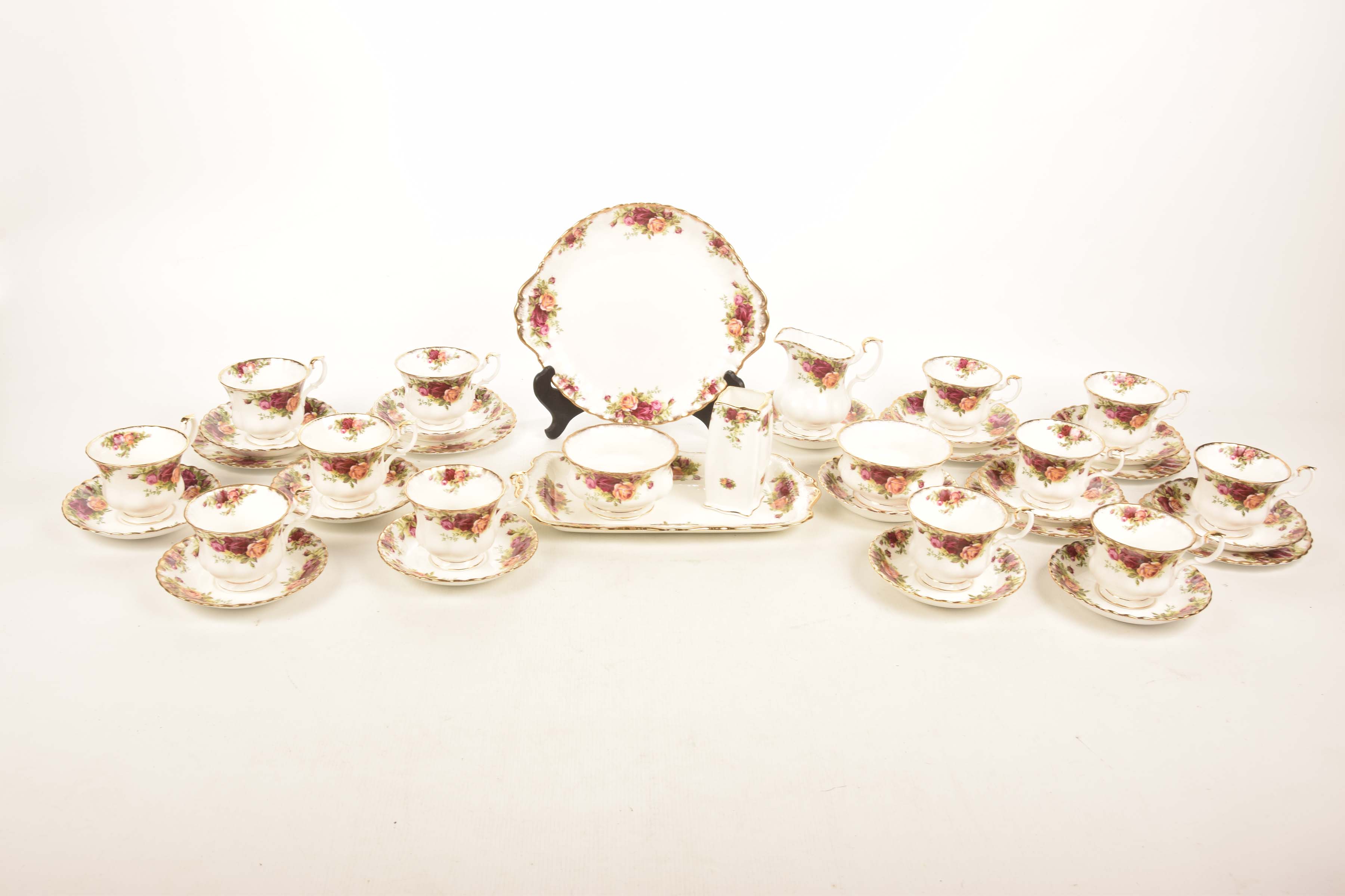 A collection of Royal Albert "Old Country Roses" tea wares To include cups, saucers, sandwich plate,