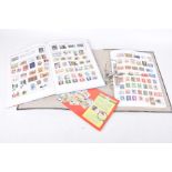 A collection of stamps to an album and a folder To include a wide selection of world stamps, China,