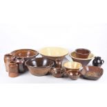 Collection of earthware kitchenalia, late 19th,