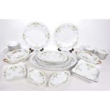 A large quantity of Botticelli ivy pattern dinner wares To include two oval tureens,