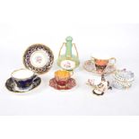 A collection of decorative cabinet items To include a Davenport Japan pattern cup and saucer in