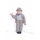 A Deans Rag Book Lupino Lane Doing The Lambeth Walk cloth doll British, 1930s,