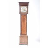 A late 18th Century oak and mahogany crossbanded thirty hour longcase clock,