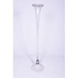 Extremely large glass vase (epergne) ,