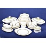 A Royal Doulton Romdelay tea and dinner service To include two oval tureens, six dinner plates,