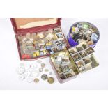 A large quantity of watch parts To include pocket watch dials,