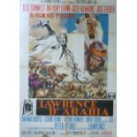 'Lawrence of Arabia' 1962 Italian poster Stars Peter O' Toole & Alec Guinness, measures approx 55.