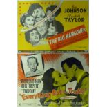 Four British Quad Posters Consists of 'The Big Hangover' 1950 Norman Krasna comedy starring