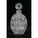 A Rene Lalique moulded glass perfume bottle Having stylised decoration,