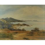 Elsie McEwen (20th Century) 'Boat Harbour Tasmania' Oil on board, signed and dated (19)88,