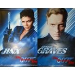 A window banner poster For James Bond 'Die Another Day' double sided measures 180x120cm features