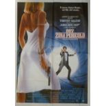 James Bond 'The Living Daylights' 1987 Italian poster Stars Timothy Dalton as Bond,