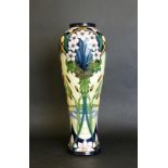 A large modern Moorcroft limited edition vase Of inverted form,