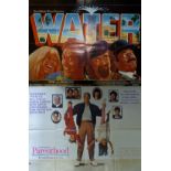 Four British Quad Posters Consists of 'Water' the 1985 drama/adventure starring Michael Caine and