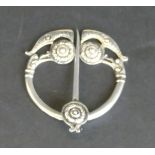 An Arts & Crafts Scottish Provincial silver brooch Having cast Celtic style decoration, marked A.R.