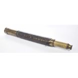 A 19th Century brass two drawer telescope, Owen Owens,