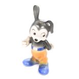 A vintage 1950's Hummel Goebel Mickey Mouse figurine Pained in black,