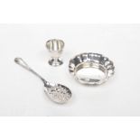 A group of Silver and EPNS collectable items To include an EPNS berry spoon, Birmingham,