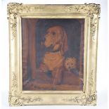 After Edwin Landseer, 'Dignity and Impudence' A 19th Century painting Oil on canvas, unsigned,