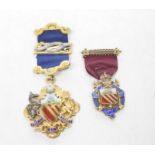 A silver gilt and enamel Manchester Ship Canal medal dated 1894 Medal made for the opening of the