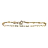 A 9k gold fancy-link bracelet With pierced links, weight approx. 4.