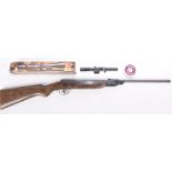 A Webley Junior 177 calibre air rifle, late 20th Century 37cm barrel with romp sights,