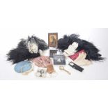 A mixed collection of ladies items To include three pairs of leather gloves,