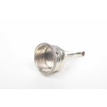 A Georgian silver wine funnel Of classical form,
