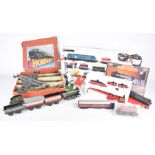 Hornby, Fleischmann and other model railway items To include various rolling stock, engine 60985,