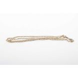 A 9k rose gold curb-link chain Length 57cm, weight approx. 7.