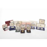A collection of silver and cupronickel proof coinage The include the coinage of Barbados dated 1973,