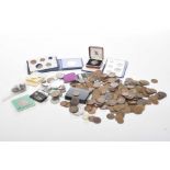 A collection of Queen Victoria, Edward VII and George V bronze coinage George VI crown dated 1951,