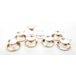 A collection of Royal Albert, "Old Country Roses" pattern tea wares To include six teacups,