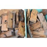 A large mixed lot of assorted vintage woodworking/moulding planes To include names examples from