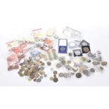A collection of Queen Victoria and modern British coinage To include a Queen Victoria penny dated
