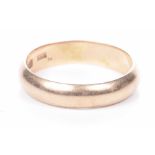 A Russian 14k rose gold band, weight approx. 4.